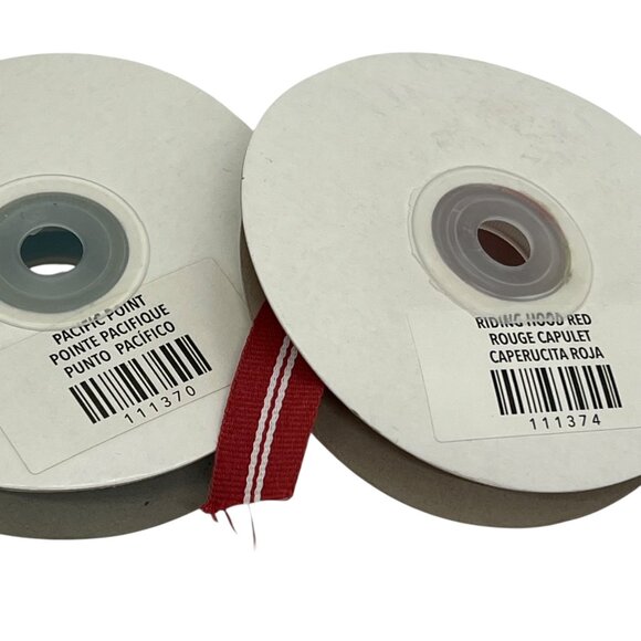 Stampin Up! Grosgrain Striped Ribbon Bundle 5/8" Width In Color Retired - Picture 3 of 4